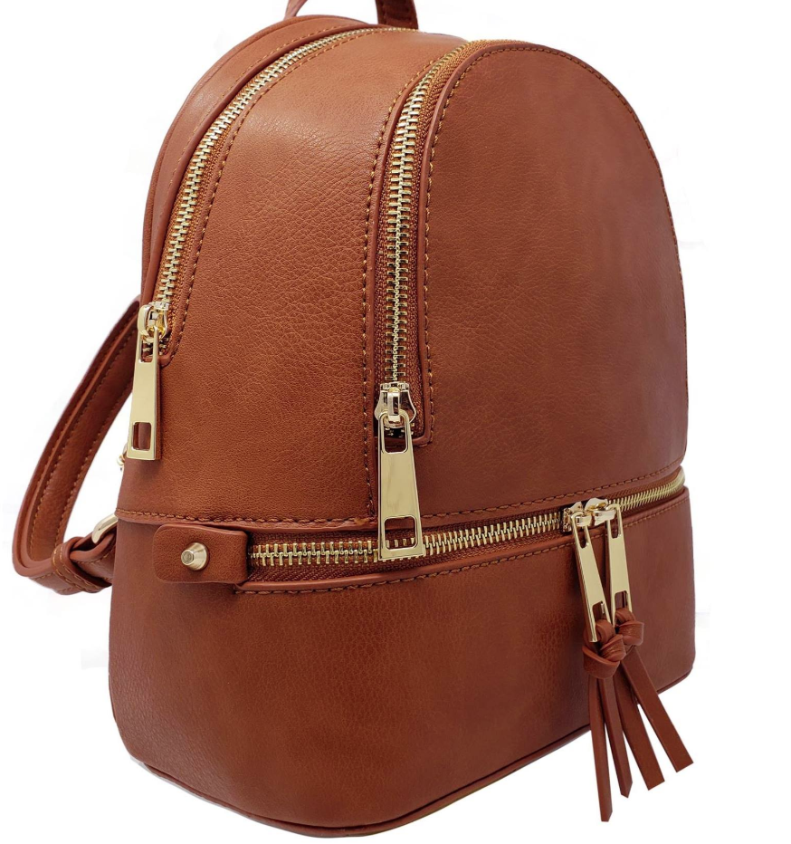 Coffee Backpack Purse- No Wallet SM image 0