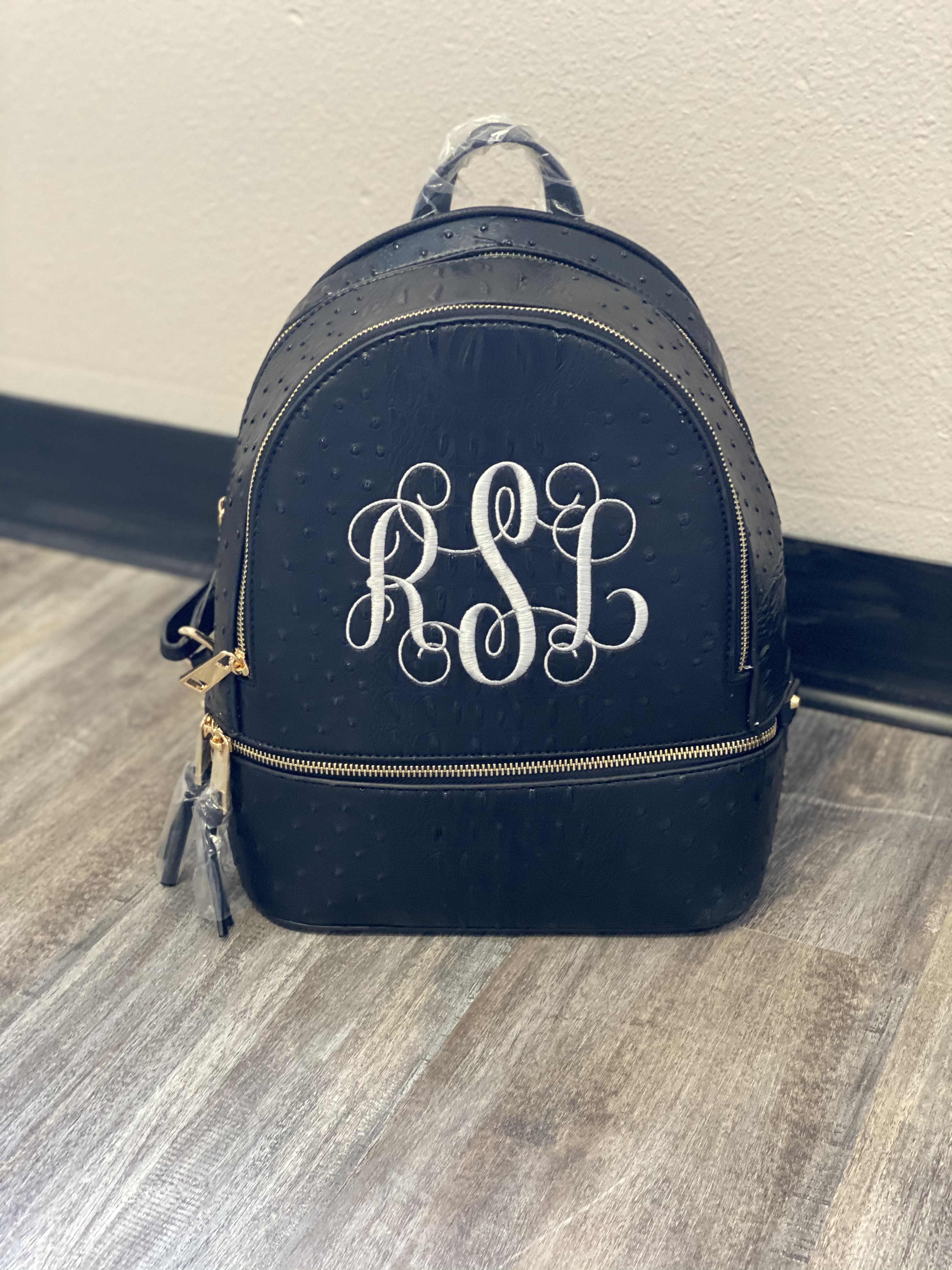 Blue Backpack Purse with Matching Wallet image 2