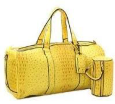 Yellow Duffle Bag with Free Monogram image 0